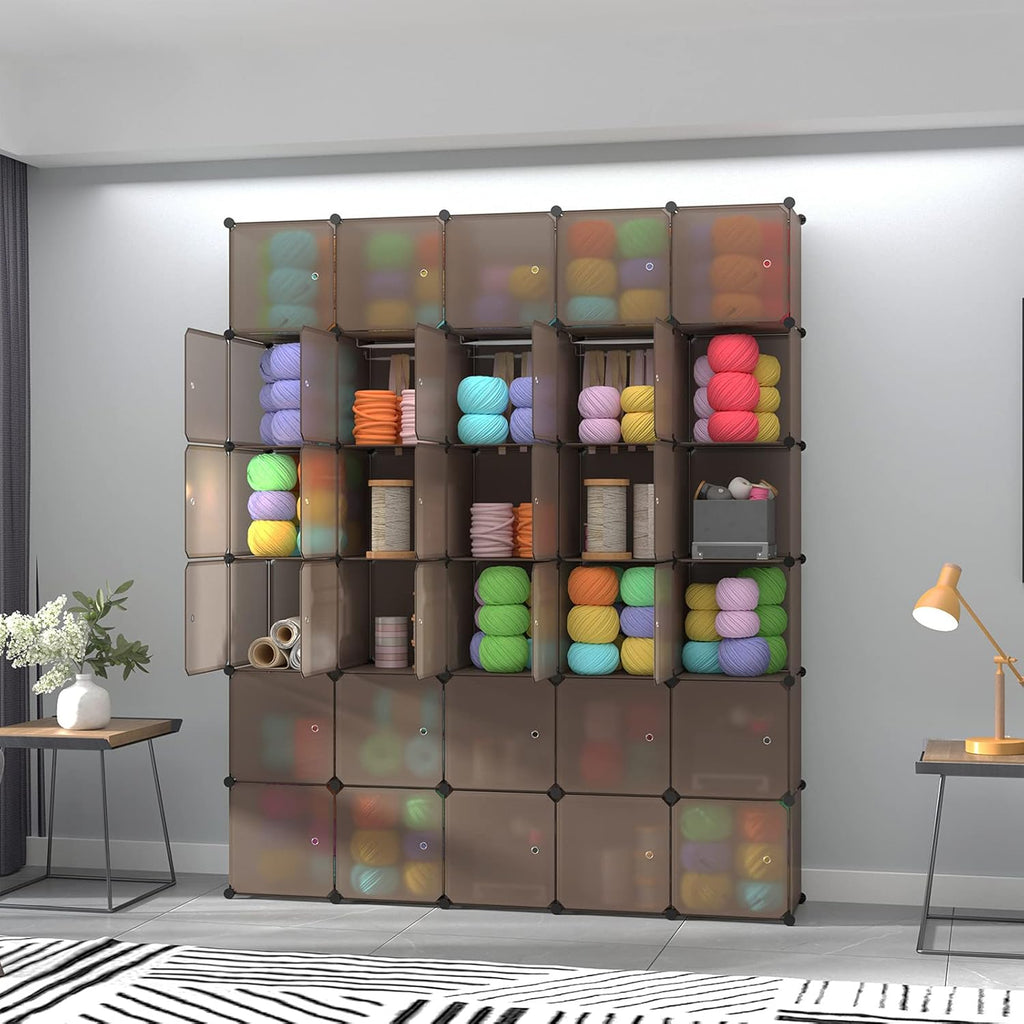 30-Cube Plastic Closet Organizer Shelves Q76027