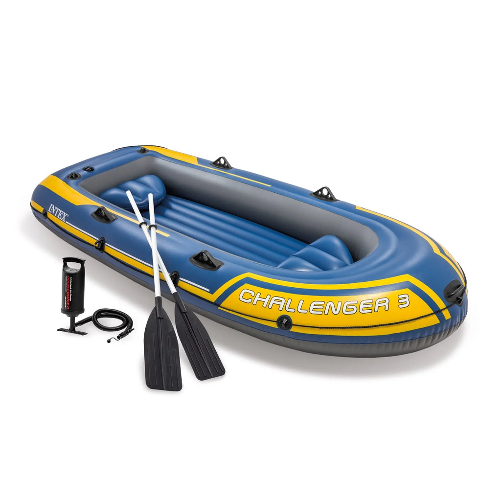 Blue Inflatable Raft Boat Set With Pump And Oars O27717