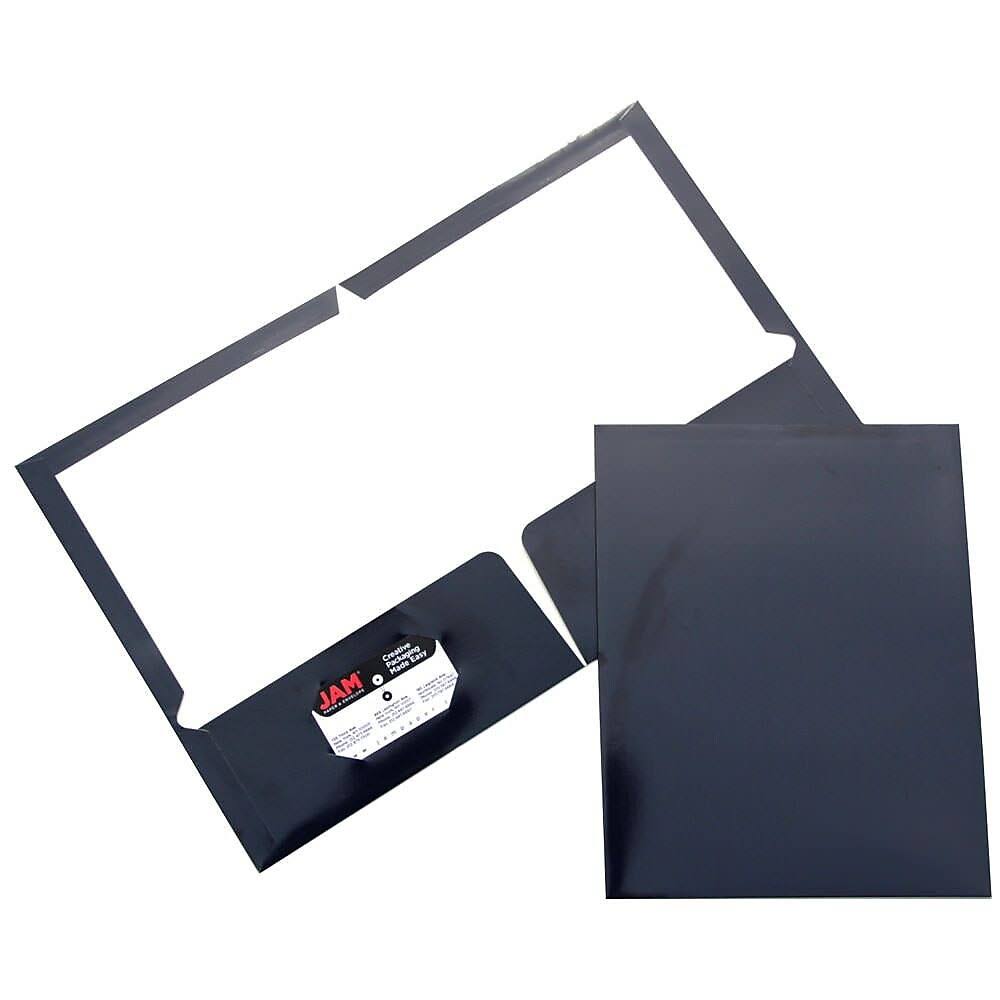 Navy Blue Two Pocket Presentation Folder 50 Pack B285809