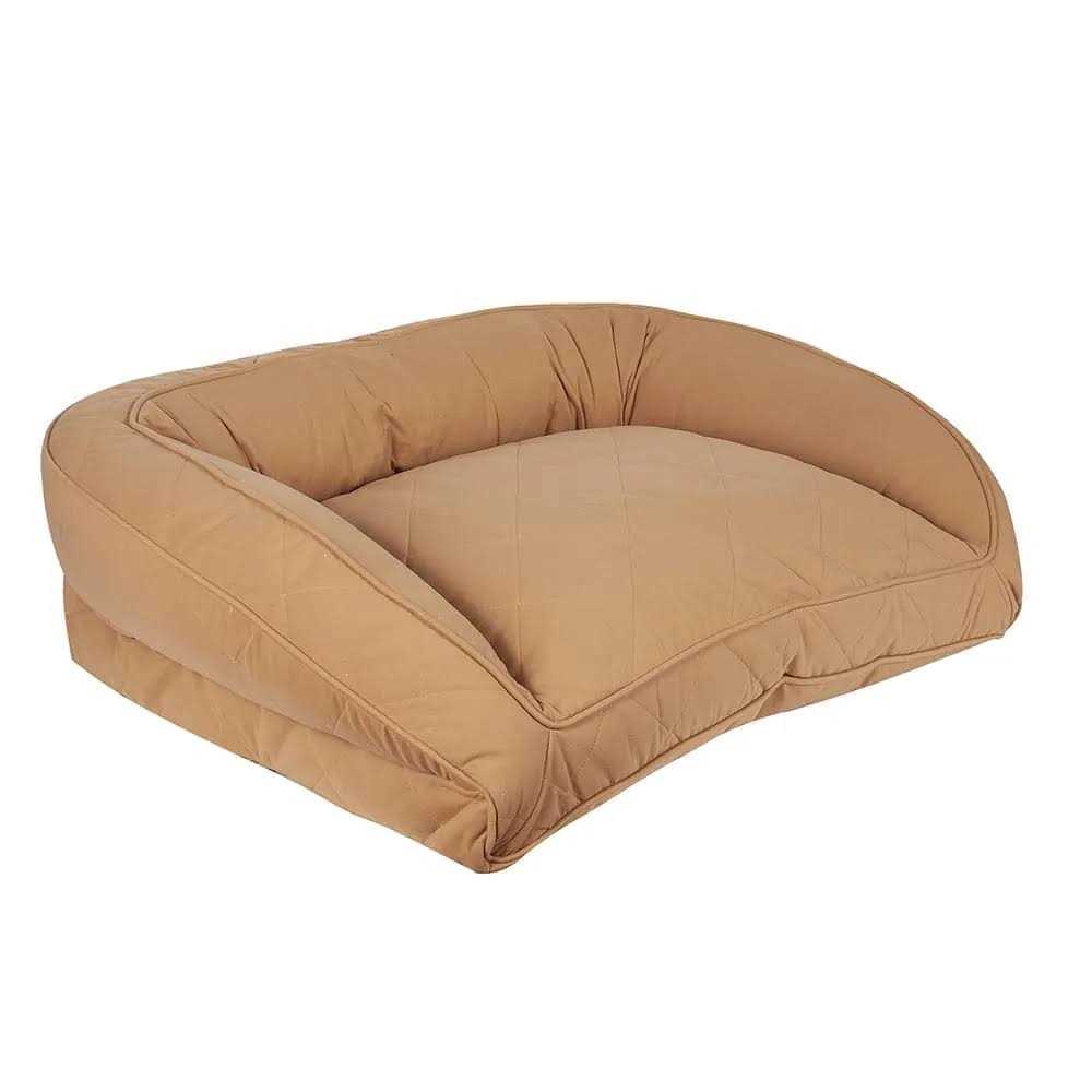 Quilted Microfiber Bolster Pet Bed K686