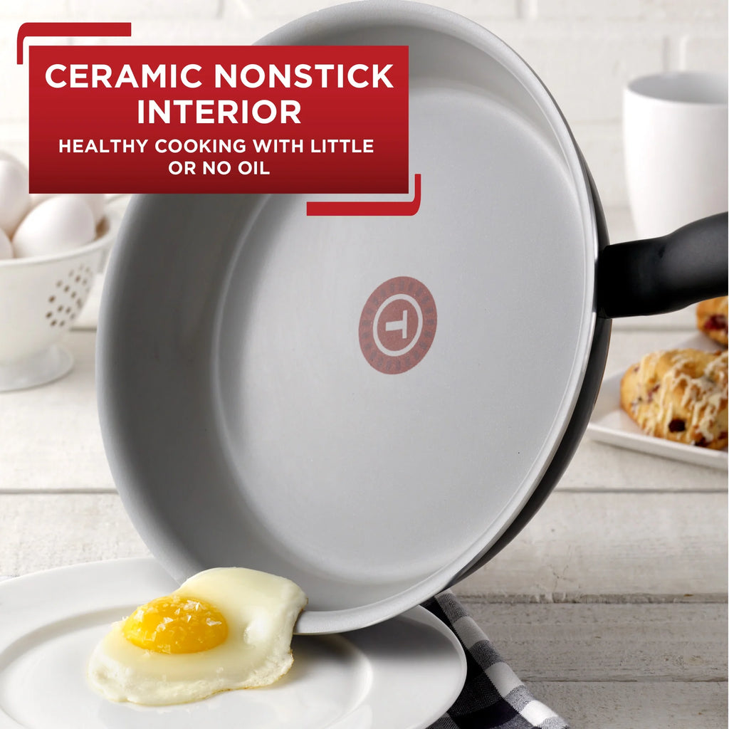 Ceramic Cookware 14 Piece Set Black C727