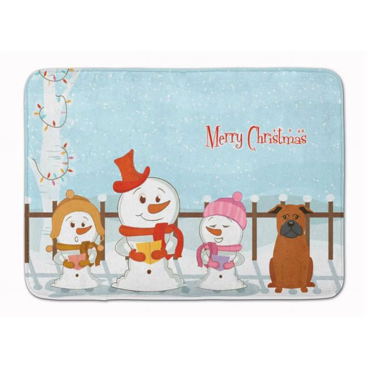 Christmas Machine Washable Memory Foam Mat K91576