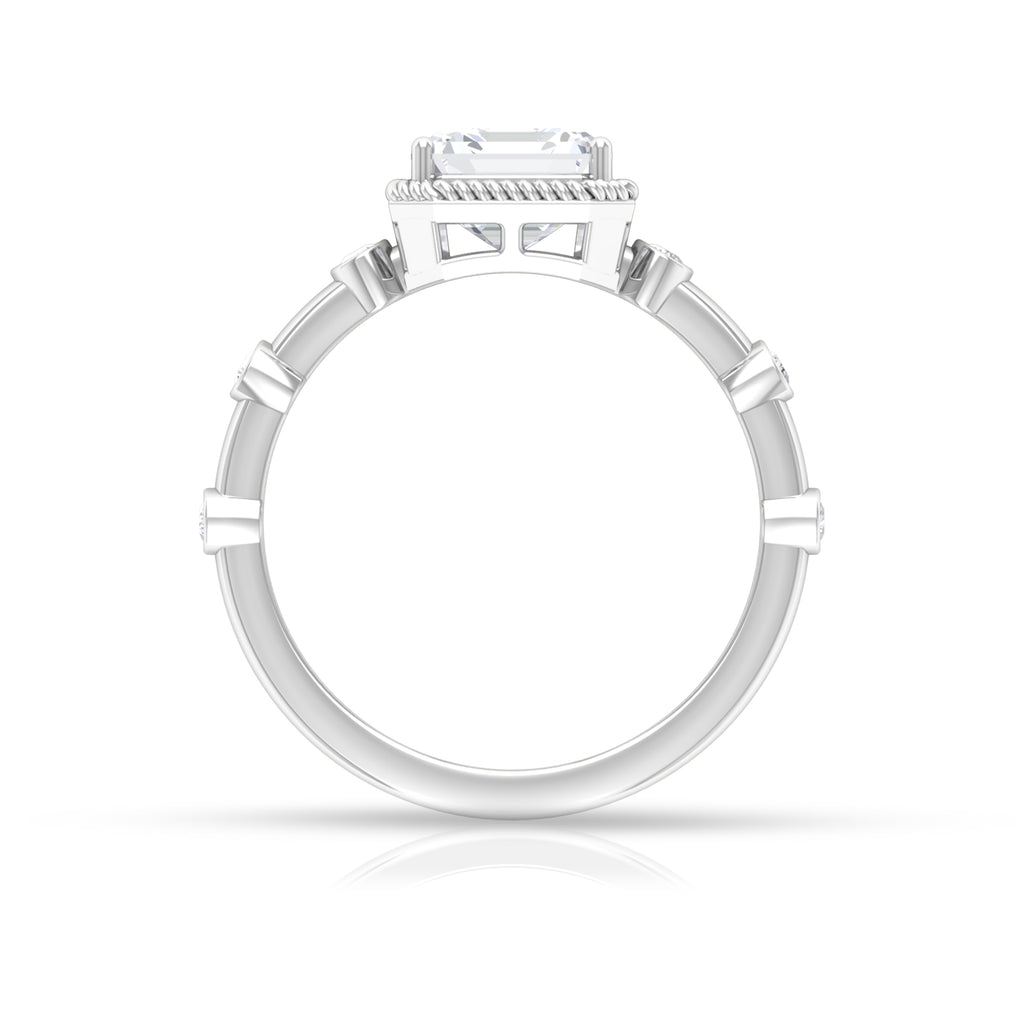 Moissanite Solitaire Engagement Ring - 8 MM - 925 Sterling Silver X83297