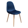 Blue Velvet Dining Side Chair Set of 4 X24300