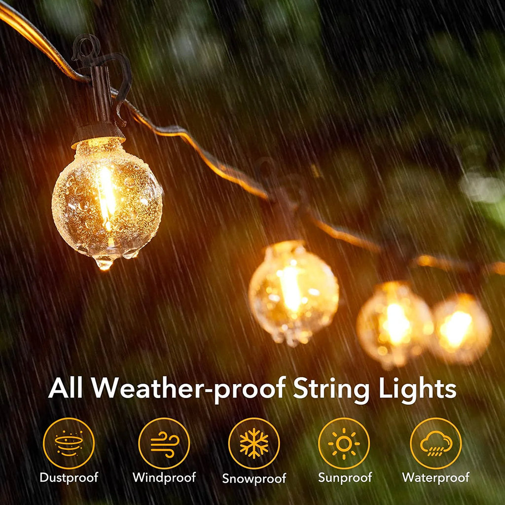 Outdoor String Lights with 50 LED Bulbs R9408