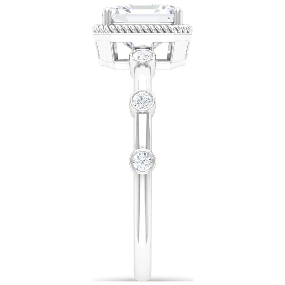 Moissanite Solitaire Engagement Ring - 8 MM - 925 Sterling Silver X83297