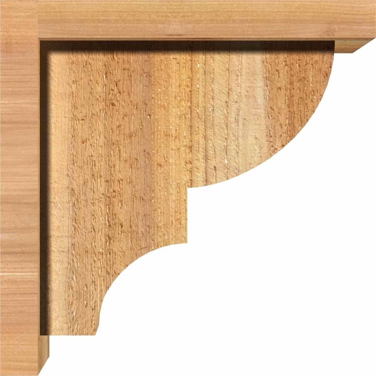 Ridgewood Rough Sawn Corbel with Backplate, Western Red Cedar S924130