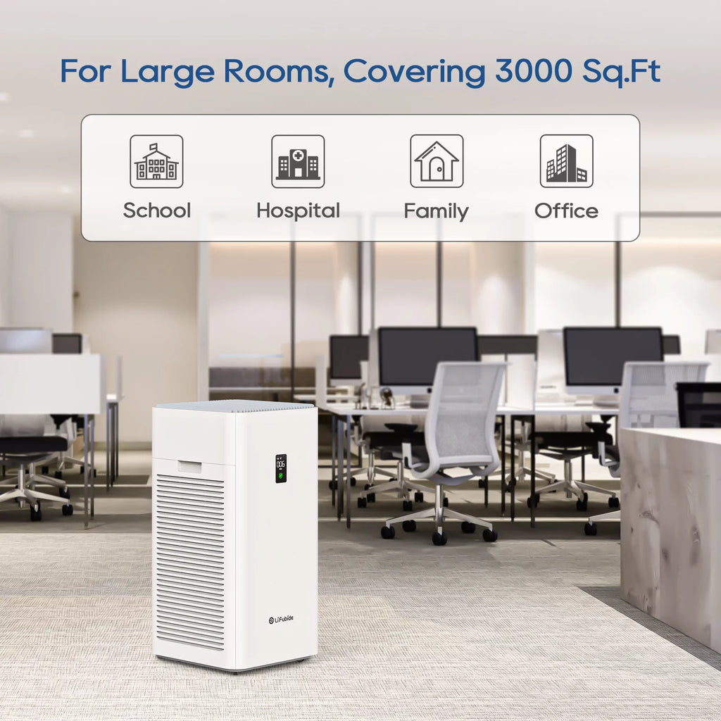 Large Room H13 True HEPA Air Purifier with PM2.5 Monitor G7938