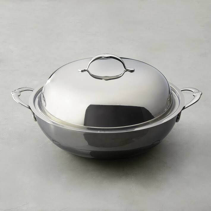 Stainless Steel Covered Wok F94640