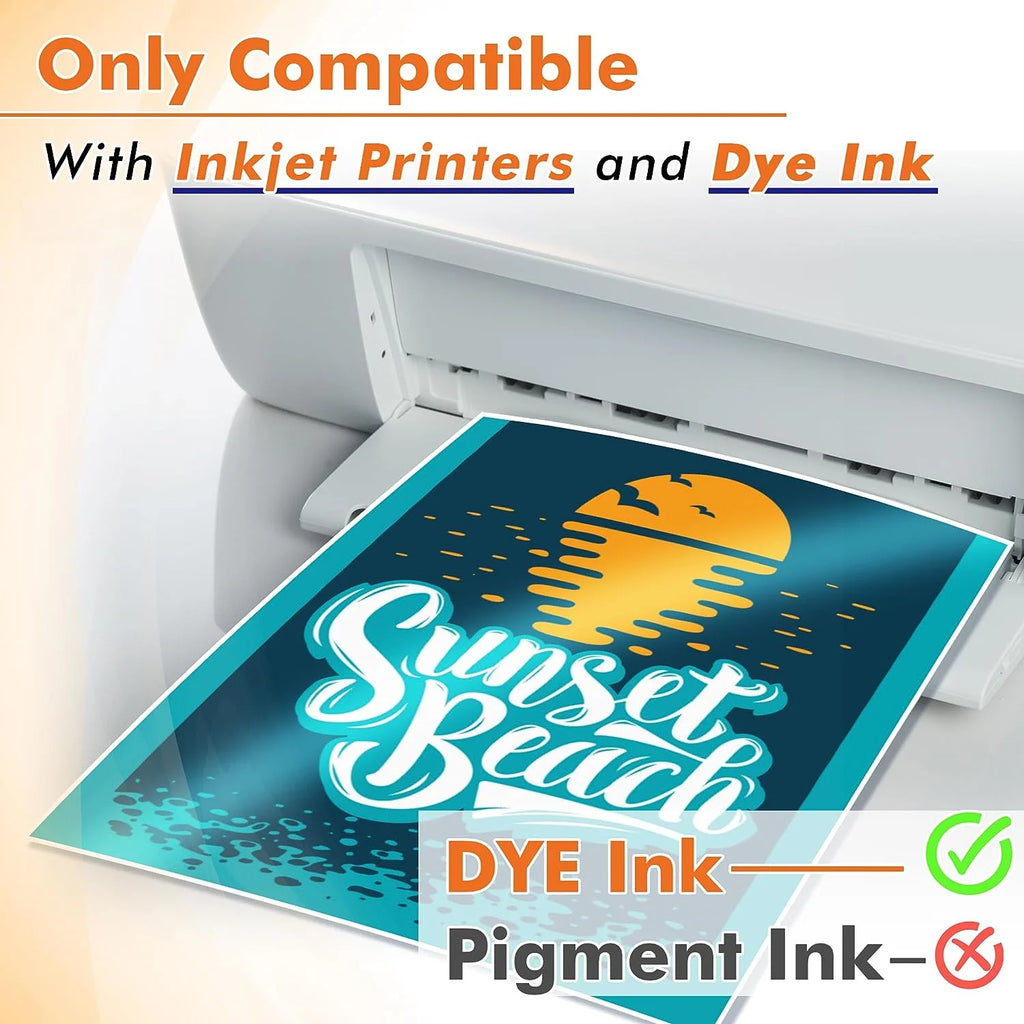 200 Sheets Glossy Inkjet Photo Printer Paper 8.5x11 Inches 30 LB 6Mil V970