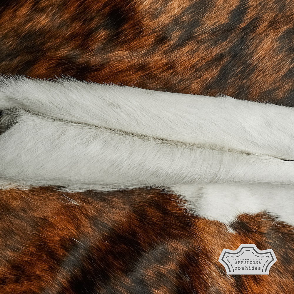 Genuine Leather Cowhide Rug Medium Tricolor 6' x 8' I9440