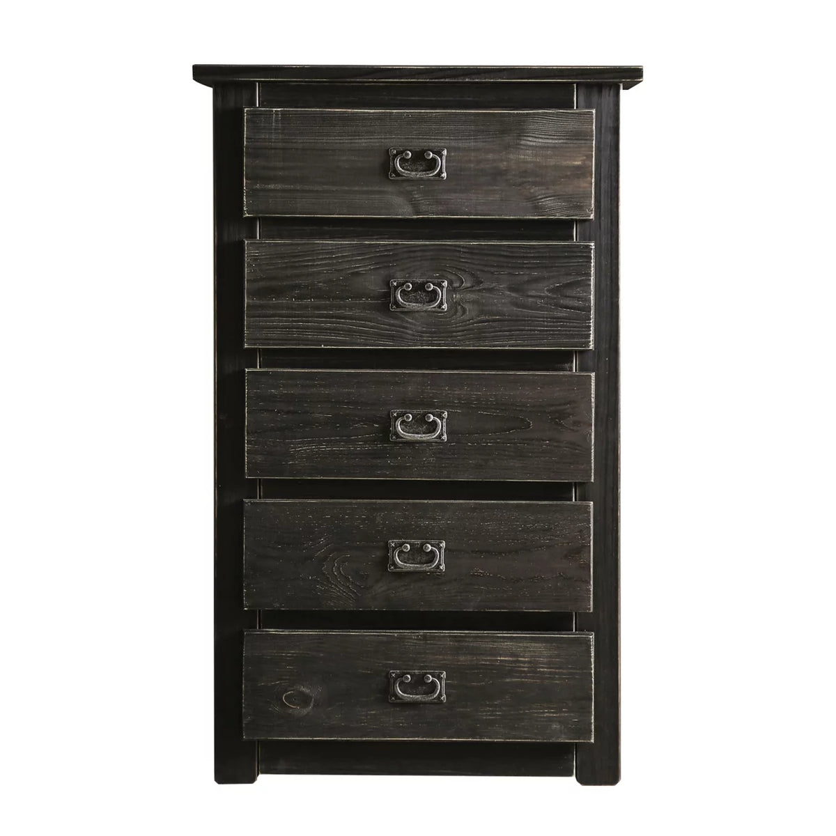 5 Drawer Wooden Chest with Bail Pulls F96081