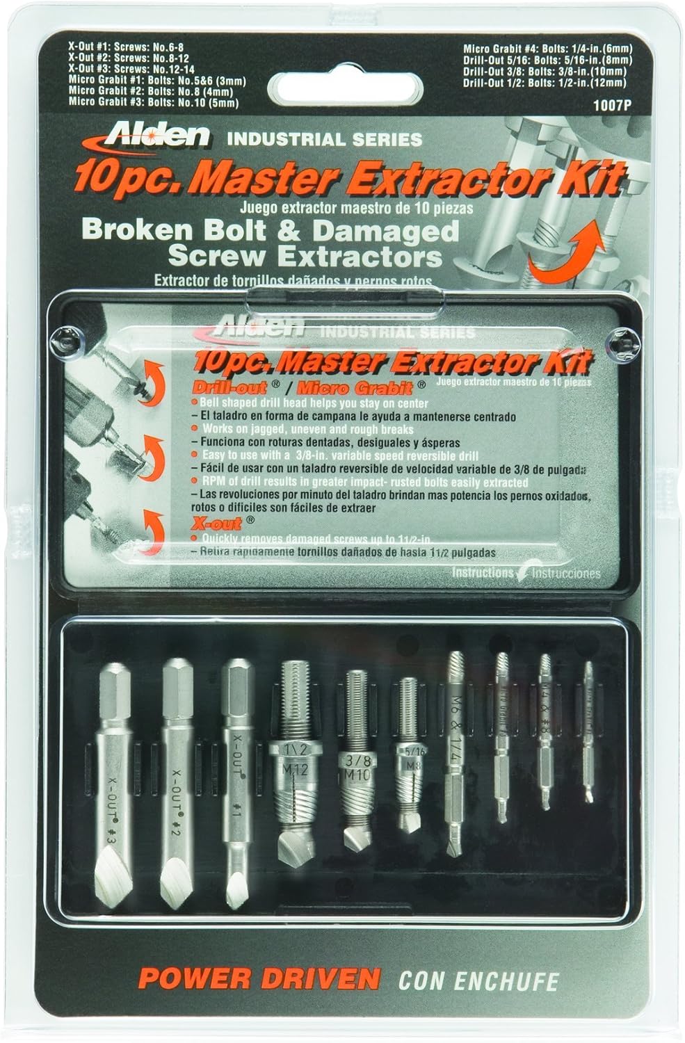 10 Piece Master Extractor Kit Pack of 2 V755758