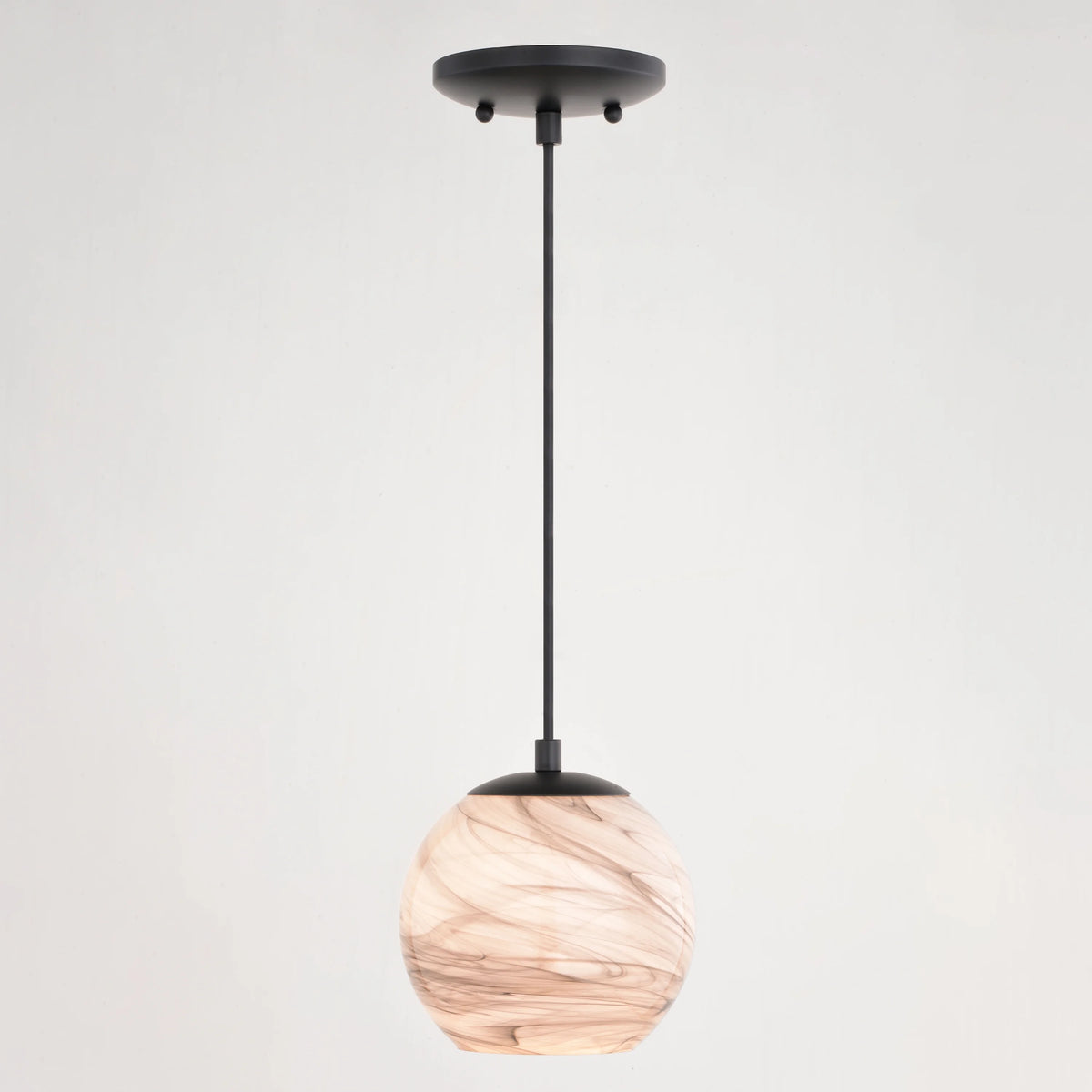 Matte Black Art Glass Mini Pendant Ceiling Light C14701