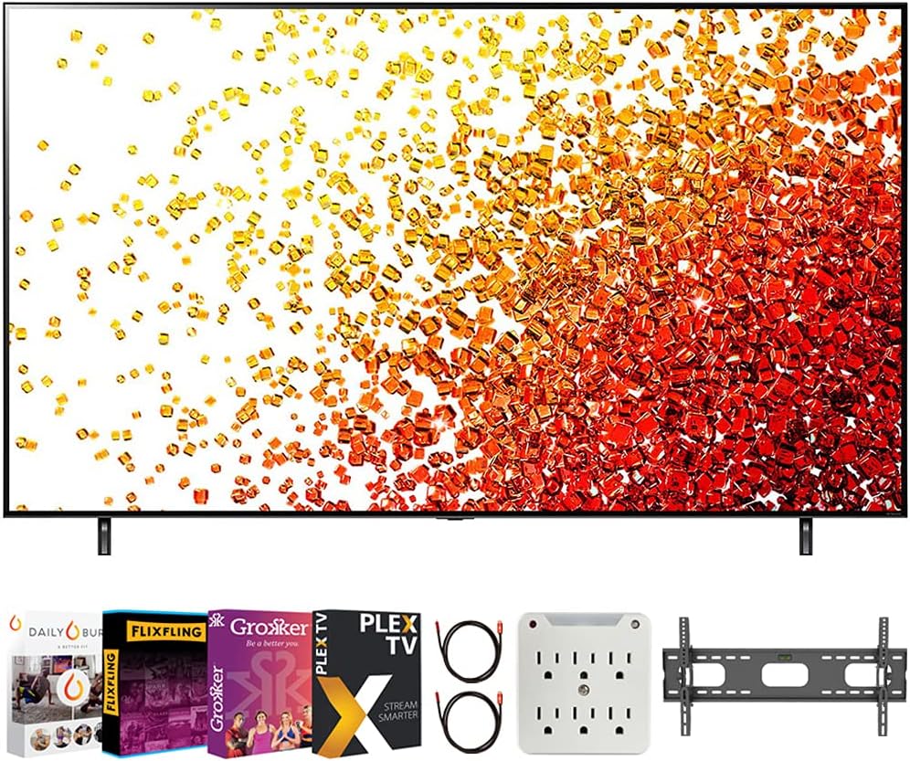 75 Inch 4K Nanocell TV with Wall Mount, Surge Adapter, and 2X 6FT 4K HDMI 2.0 Cable Z7773