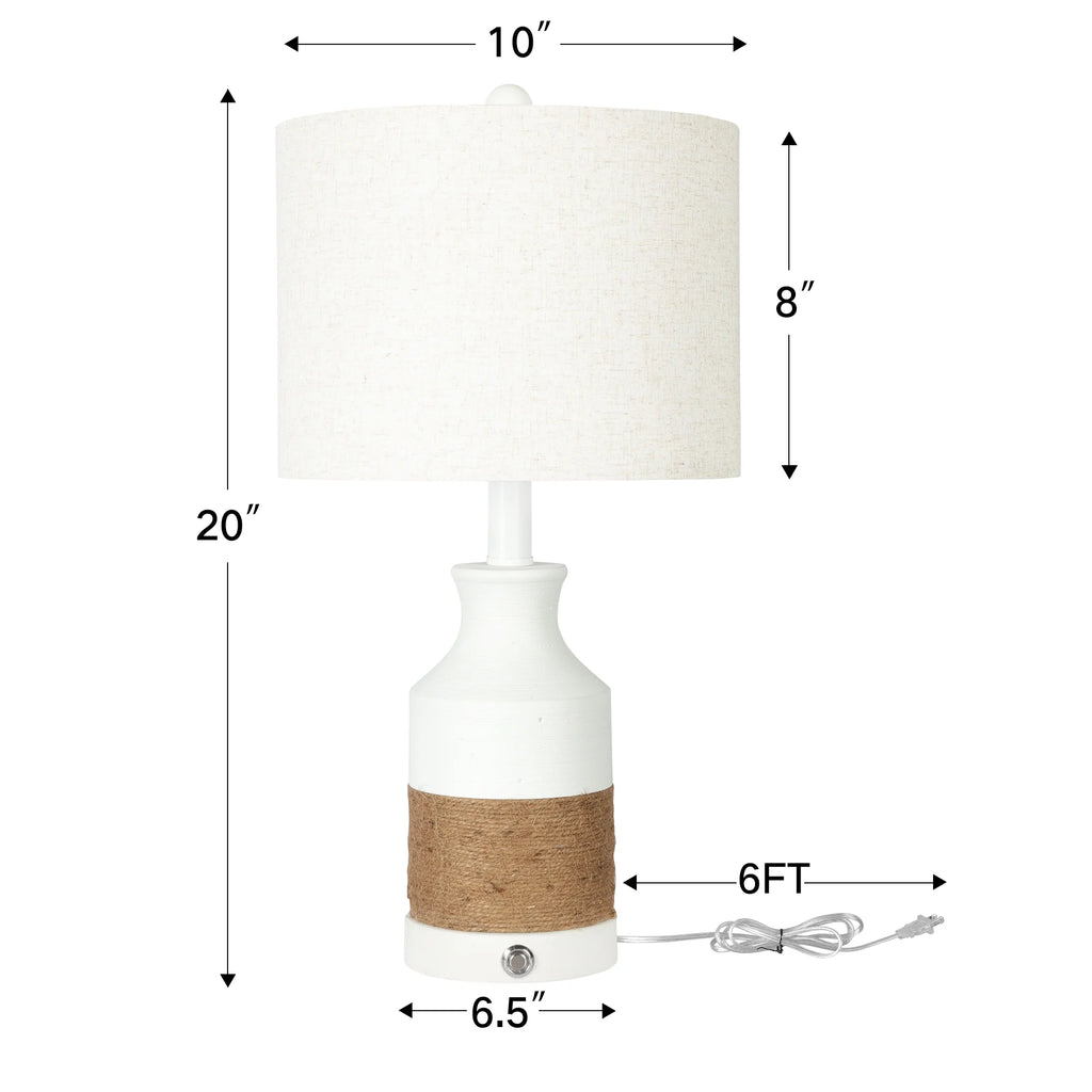 Boho Resin Table Lamp Set of 2 T1710