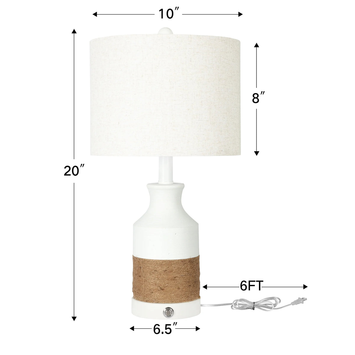 Boho Resin Table Lamp Set of 2 T1710