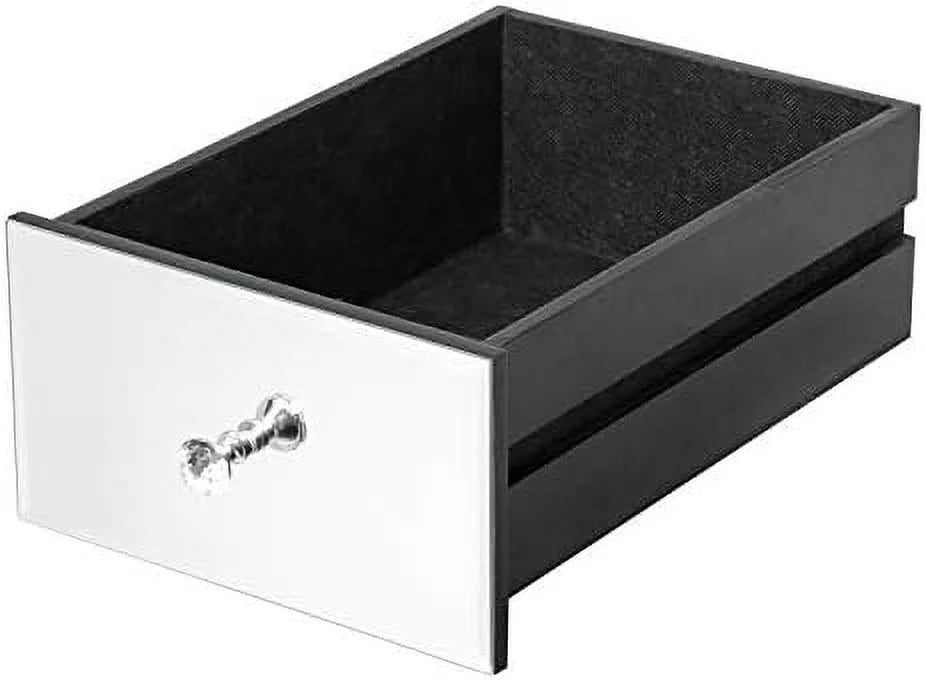 Mirrored Nightstand with 3 Drawers F907176