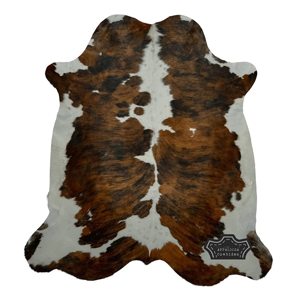 Genuine Leather Cowhide Rug Medium Tricolor 6' x 8' I9440