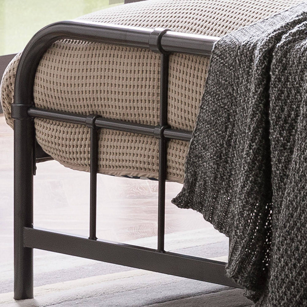 Charcoal Gray Queen Size Bed Frame N653