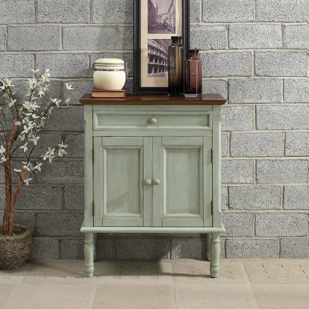 White Wood Accent Cabinet S73759