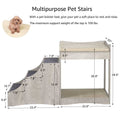 Pet Bunk Bed with Removable Step C658