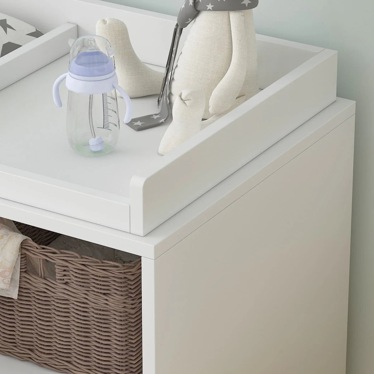 White 5 Drawer Baby Changing Table Dresser F531108