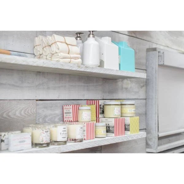 1 in. x 4 in. x 6 ft. Barn Wood Pine Board White Wash (6 per Box) P138