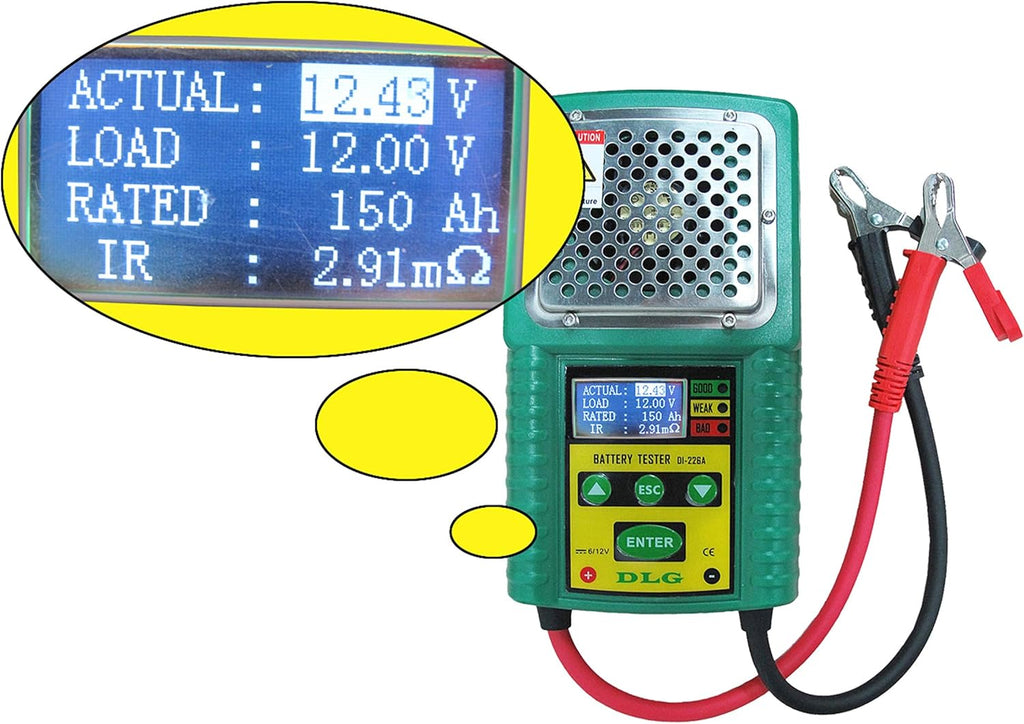LCD Indication Lead-Acid Battery Tester X6682