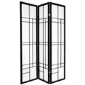 Black 3 Panel Shoji Screen E175972