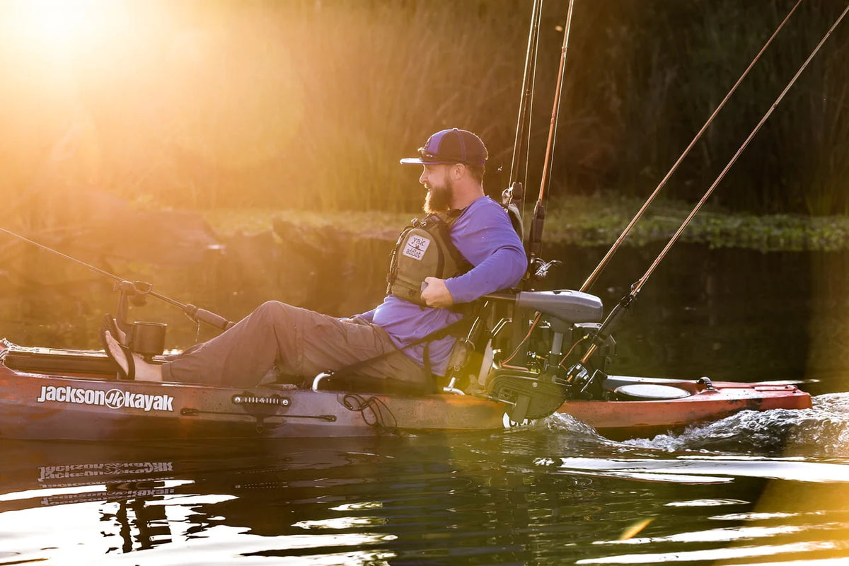 36 Lb. Thrust Saltwater Transom Mounted Electric Kayak Trolling Motor with 24 In. Shaft Y1165