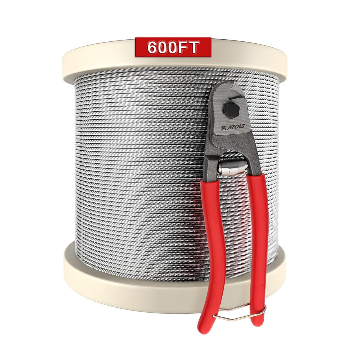 1/8 T316 Stainless Steel Cable 600FT Wire Rope L561162