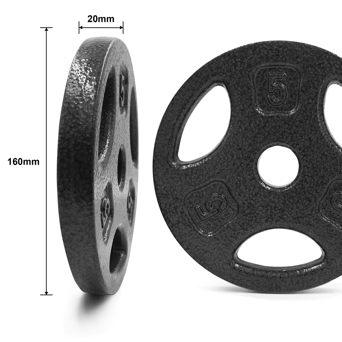 5lb Black Cast Iron Weight Plate L772