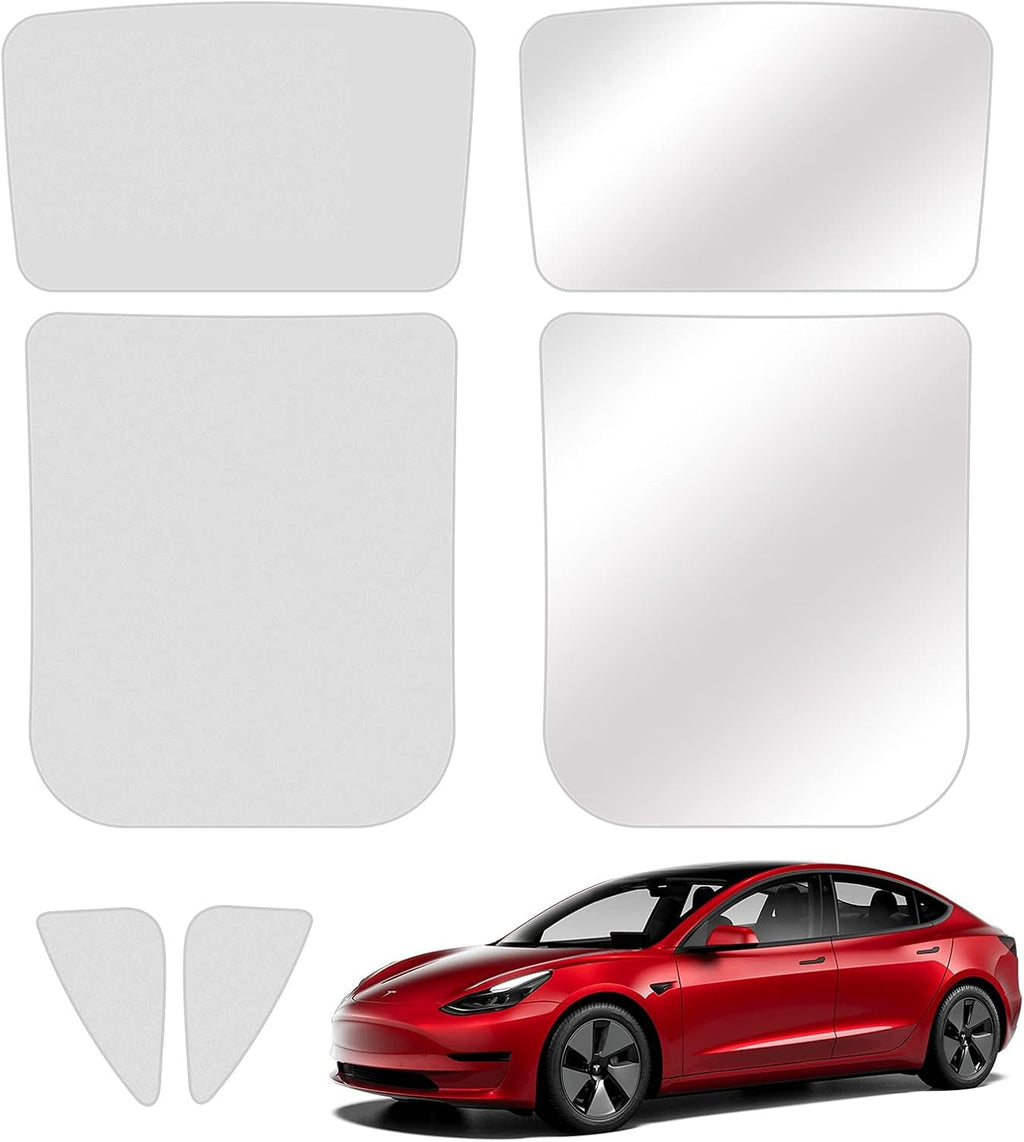 Two-Layer Foldable 6 Pcs Black Sun Shades for Tesla Model 3 D698909