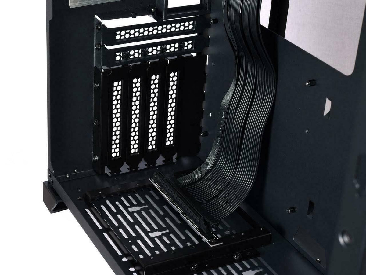 Black PCI-E x16 3.0 Extender Riser Cable with Cover Bracket V8183