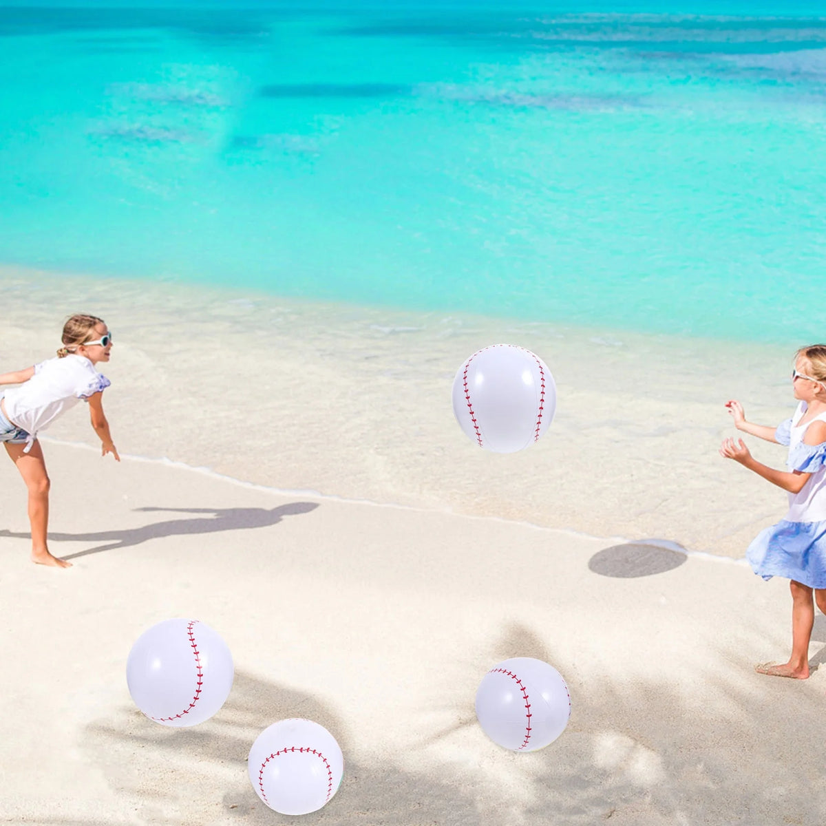 Inflatable Baseball Softball Plastic Pvc Pool Toy X73359