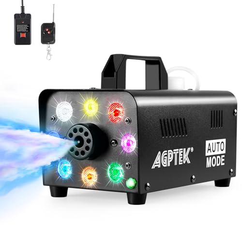 500W Portable LED Fog Machine with Lights & Wireless Remote Control O978