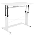 White Height-Adjustable Sit-to-Stand Desk Z970042