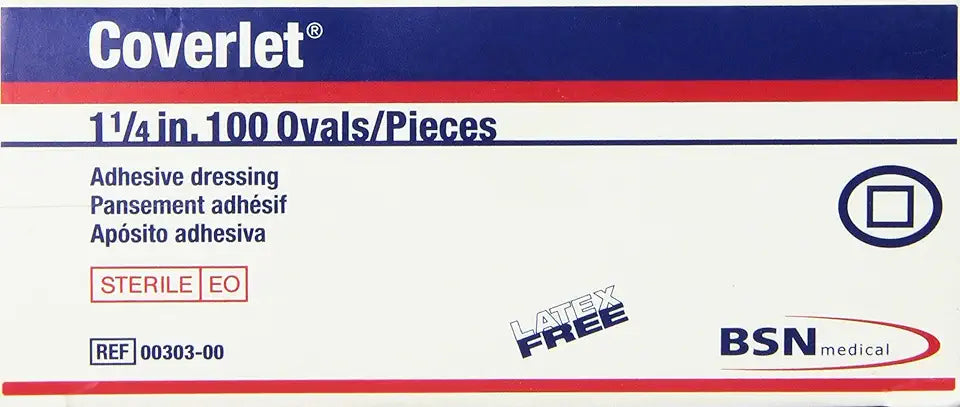 Adhesive Dressing 1 1/4" Oval Set of 4 O67812