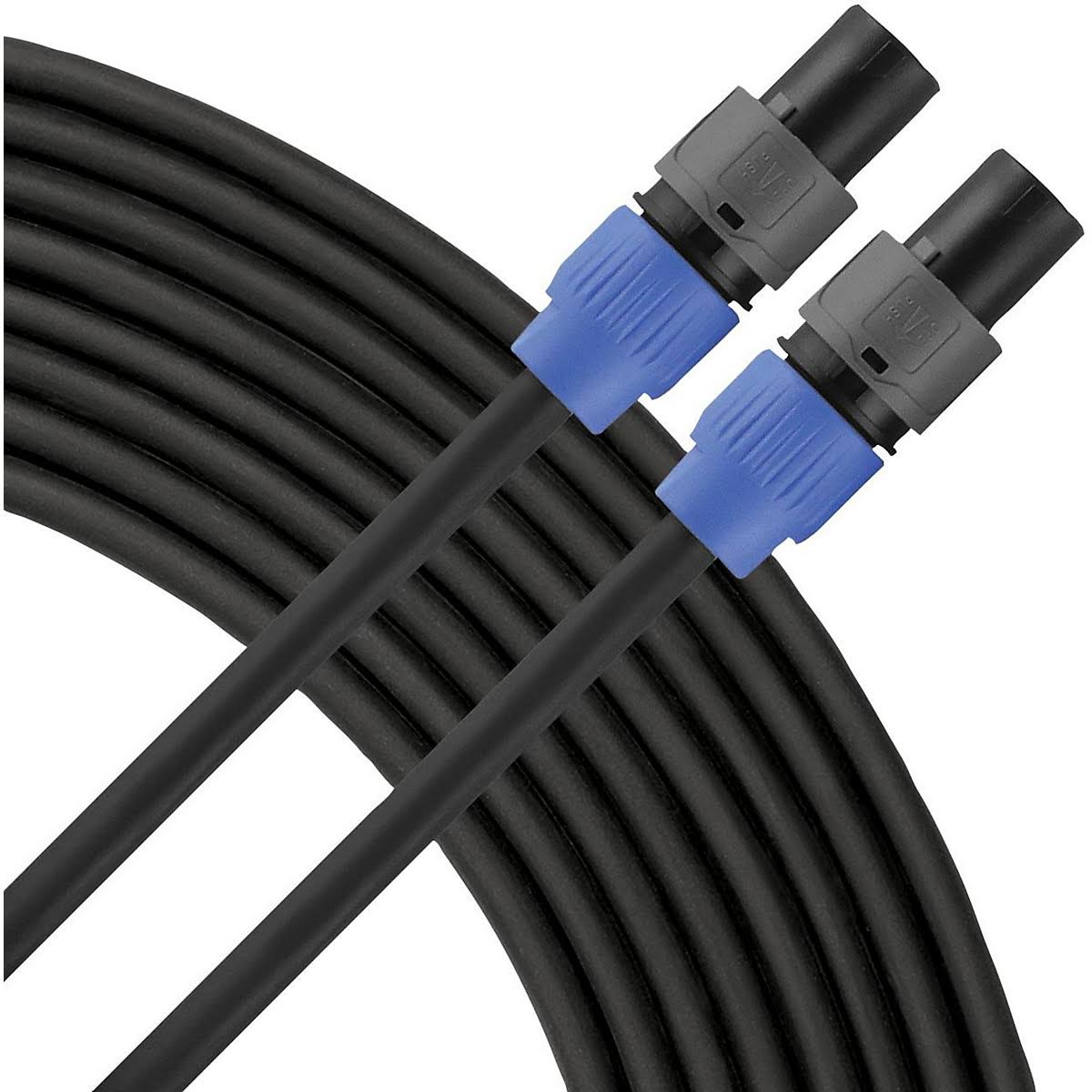 12g Speaker Cable Speakon to 50 ft Black I873