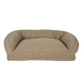 Quilted Microfiber Bolster Pet Bed K686