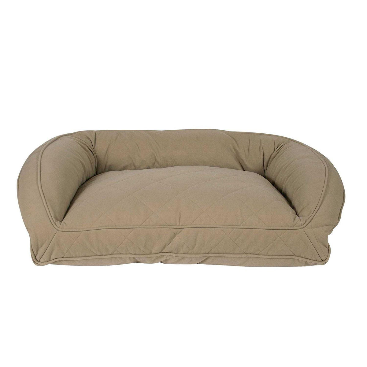 Quilted Microfiber Bolster Pet Bed K686