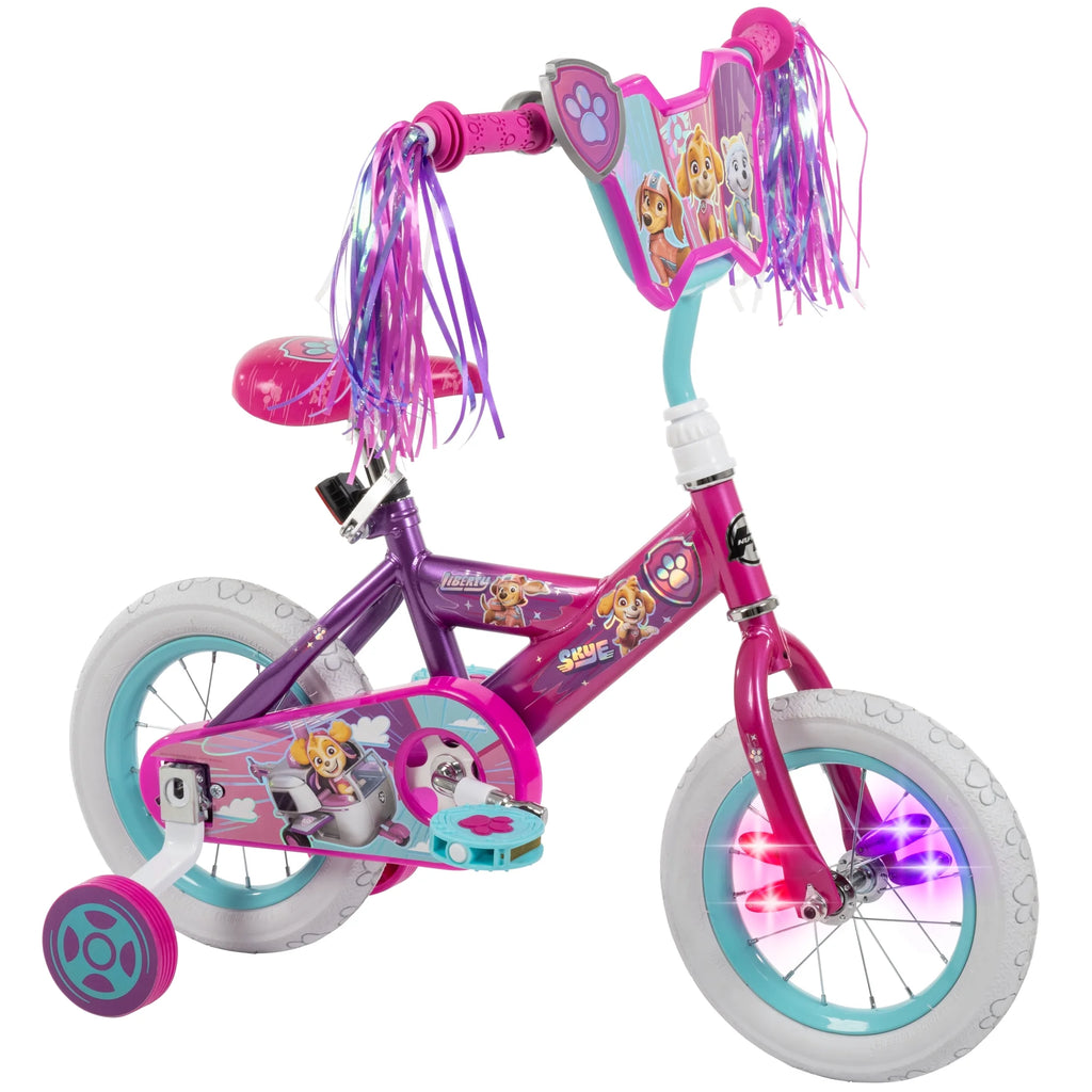 12-inch Girls' Training Wheel Bike, Pink L8049