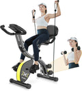 Foldable Magnetic Upright Exercise Bike with LCD Monitor J93605