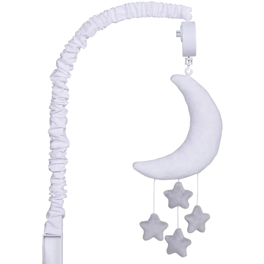 Grey and White Moon and Stars Baby Crib Musical Mobile Pack of 2 N865