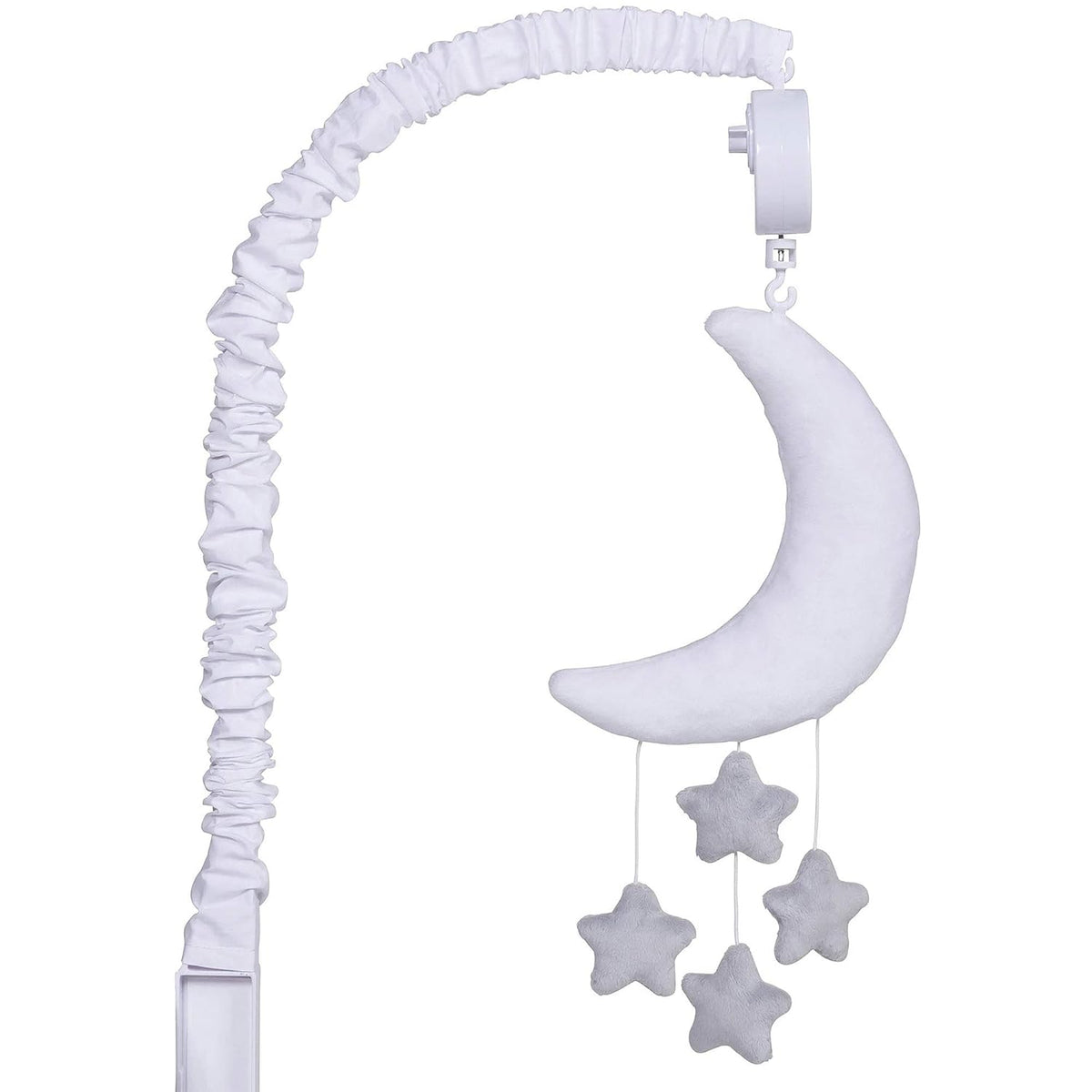 Grey and White Moon and Stars Baby Crib Musical Mobile Pack of 2 N865