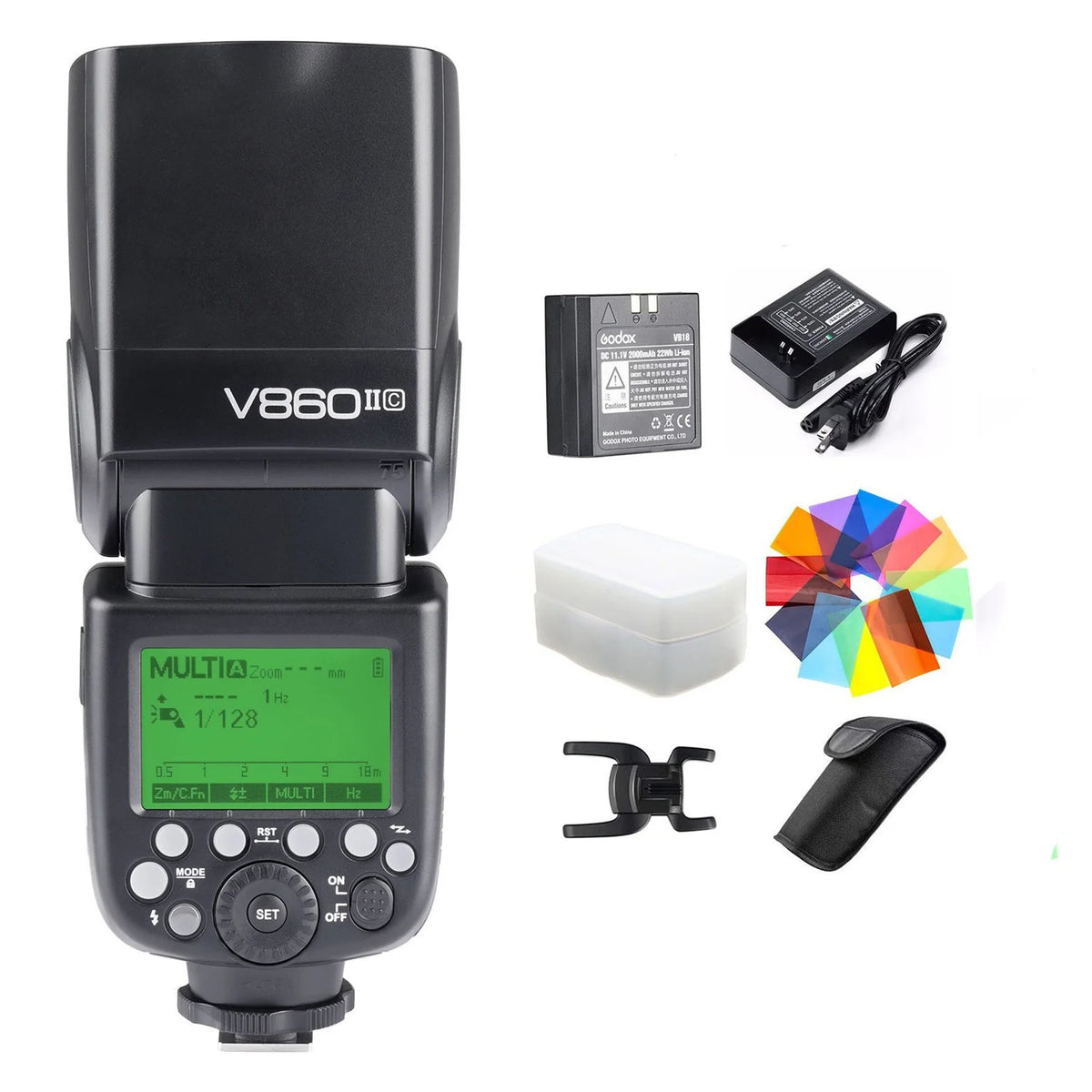 Camera Flash Speedlite with Color Filters & Diffuser U92483